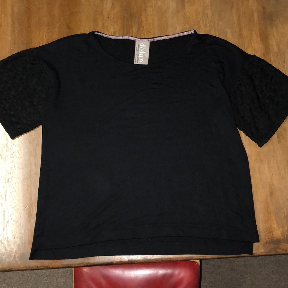 Anthropologie Decorative sleeve shirt